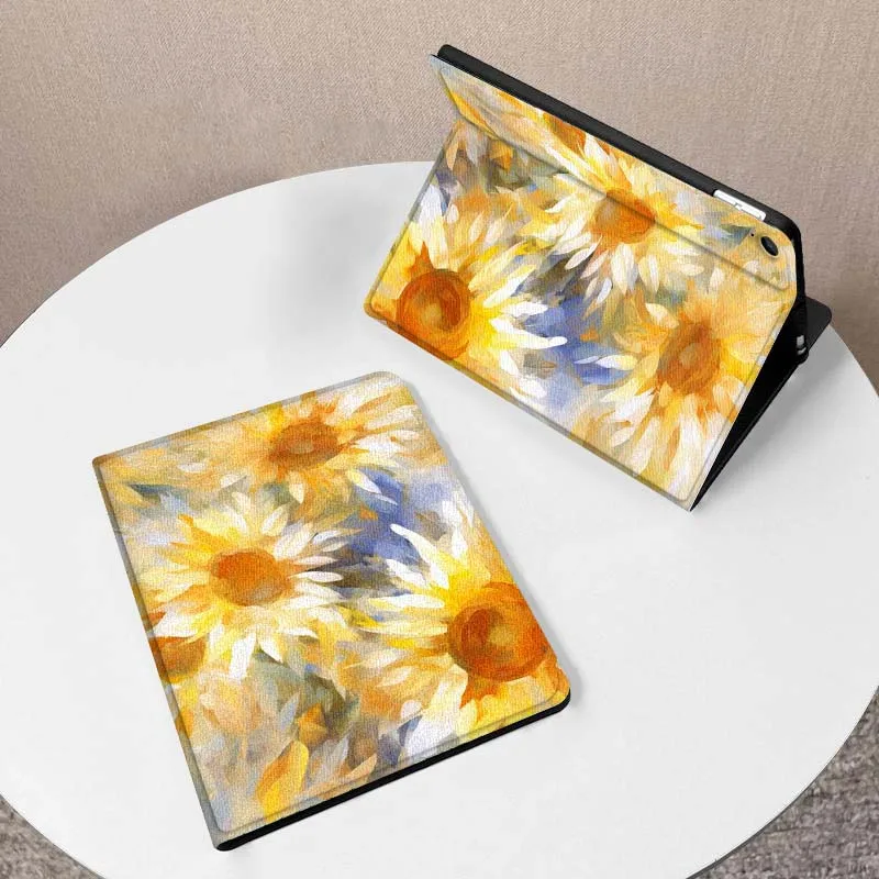 

Sunflower Illustration Pattern For Samsung Galaxy Tab A7 A9 A11 S6 A A8 Lite Plus 2025 10.4 10.5 10.1 Inch Tablet Case