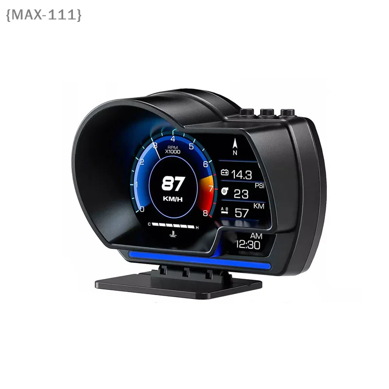 【F2-MAX111】Universal OBD2 GPS Double Systems HUD Speedometer - Multi-Function Water Temp Turbo Gauge Car Accessories P6