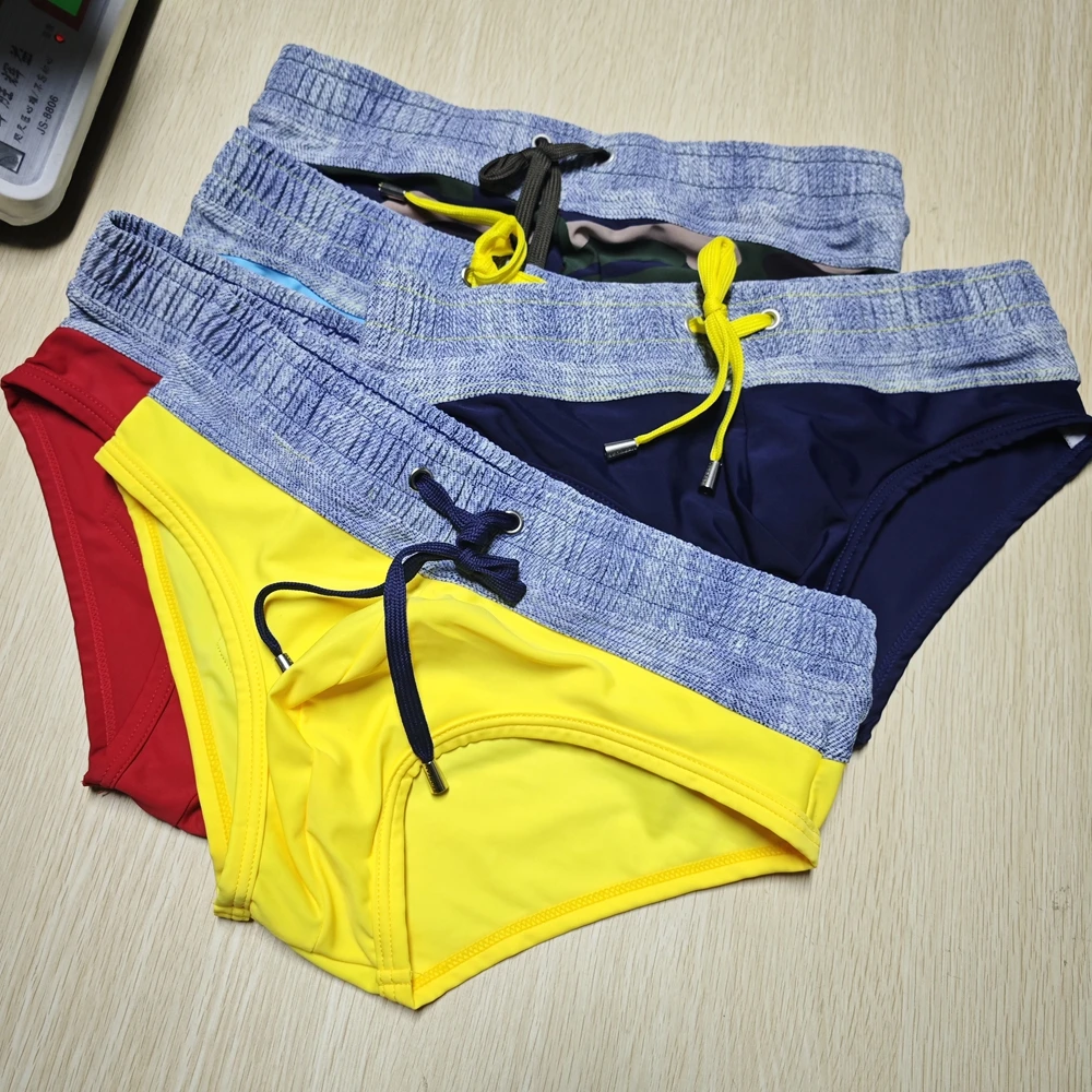 2026Real photo original men's hibbin men's swimming trunks triangle swimming trunks, fashion camouflage color matching 1620905