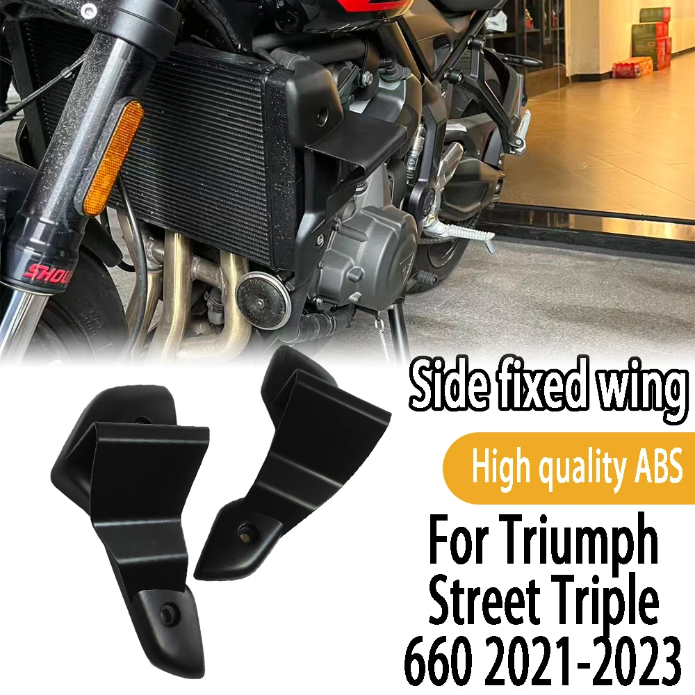 

For Triumph Street Triple 660 2021 2022 2023 ABS Side Wing Side spoiler FRONTAL SPOILERS Front spoiler Lower spoiler flank