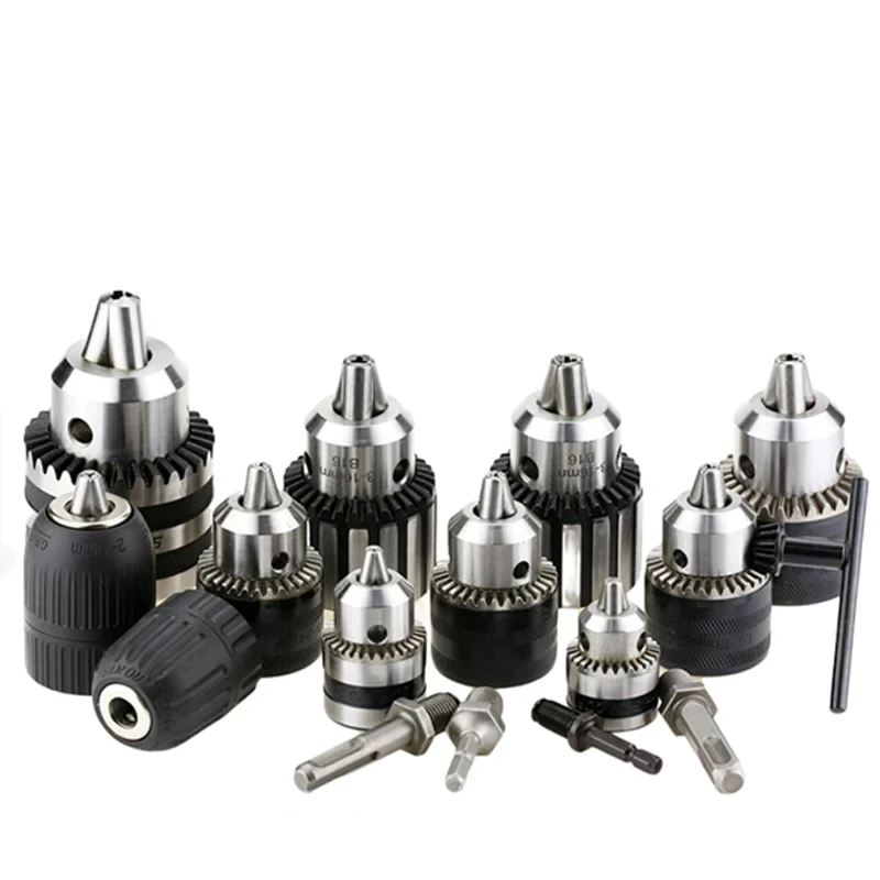 MT2 MT3 MT4 B10 B12 B16 B18 Light Duty Key Drill Chuck 0.6-6mm 1.5-13mm 1-10mm Taper Arbor CNC Machine