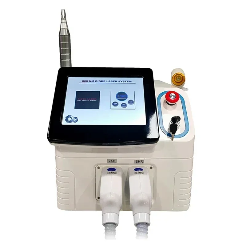 2-in-1 Diode   & Picosecond Nd Yag Machine, Hair Removal, Freckle Pigment Clear, Wrinkle Remove,   Whitening