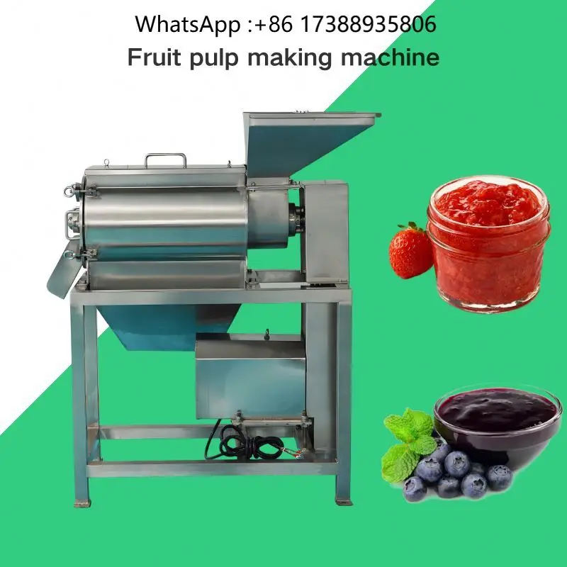Stainless Steel Commercial Fruit Juice Pulper for Mango Tomato Pomegranate Berry and Vegetable Processing