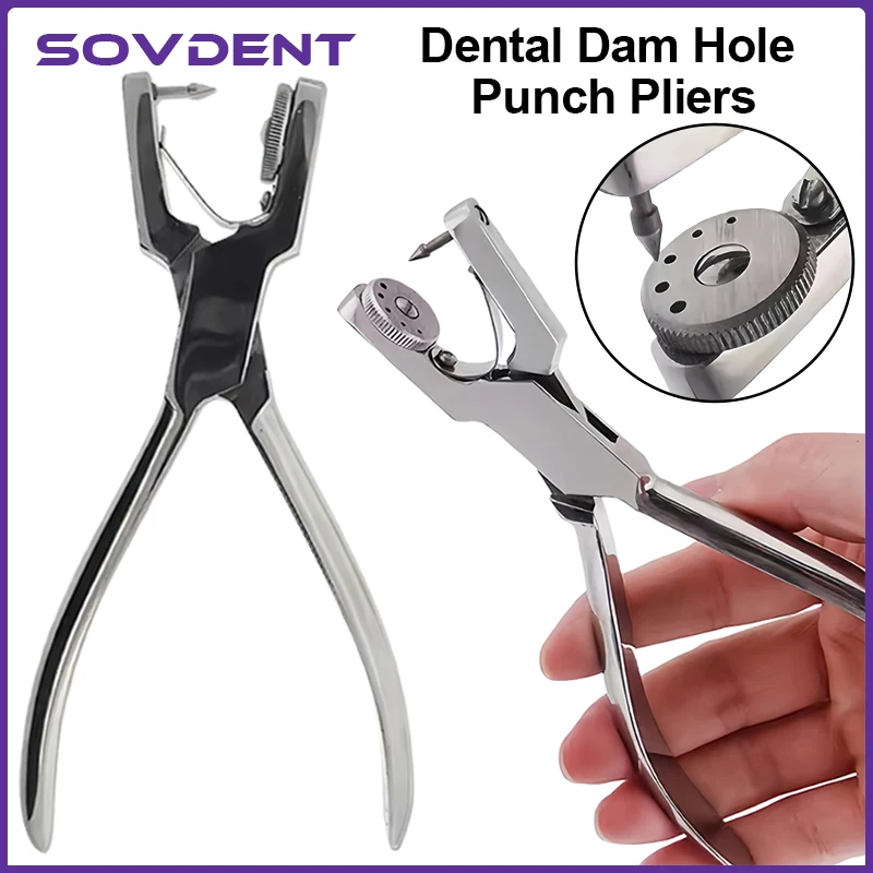 Dentistry Dam Hole Punch Pliers Stainless Steel For Dentist Clinic Perforator Rubber Orthodontic Dental Tools