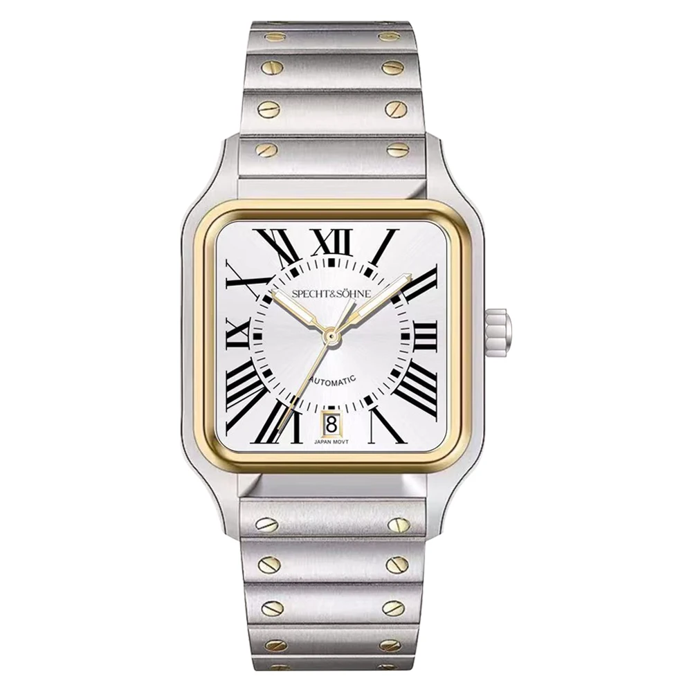 Specht&Sohne Neue Herrenuhren Japan Miyota 8215 Movt Mechanische Armbanduhren Edelstahl 50M wasserdicht Relogio Masculino