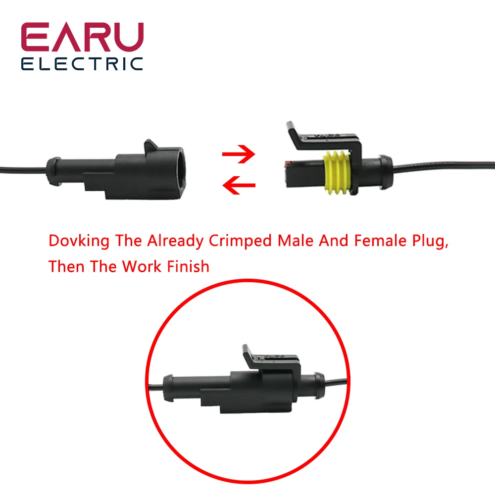 Car Wire Harness Plug Waterproof Joint Connector With Wire 1P 2P 3P 4P 5P 6P Plug-In Terminal Male Female Pair Plug-In Connector