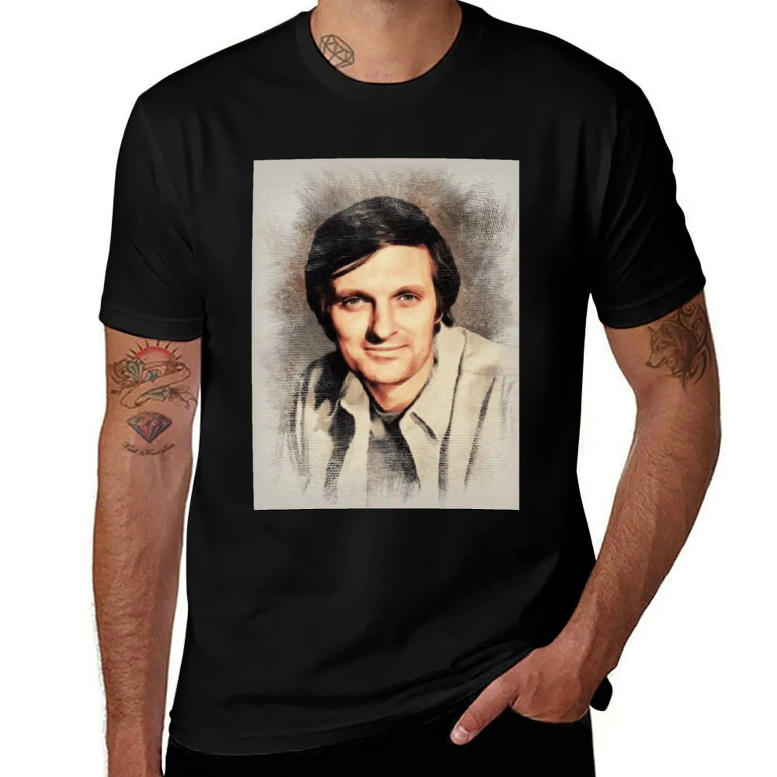 Alan Alda, Actor Classic T-Shirt Soft Anti-Shrink Cotton Tee T-Shirt