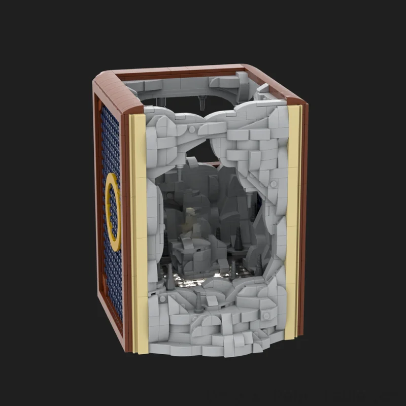 

MOC classic movie series monster Gollum book corner model DIY assembly building blocks toy children's gift