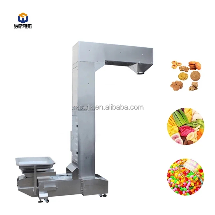 Hot Sale Automatic Z Type Bucket Elevator Conveyor Feeder Hopper Bucket Conveyor For Food Snacks Nuts