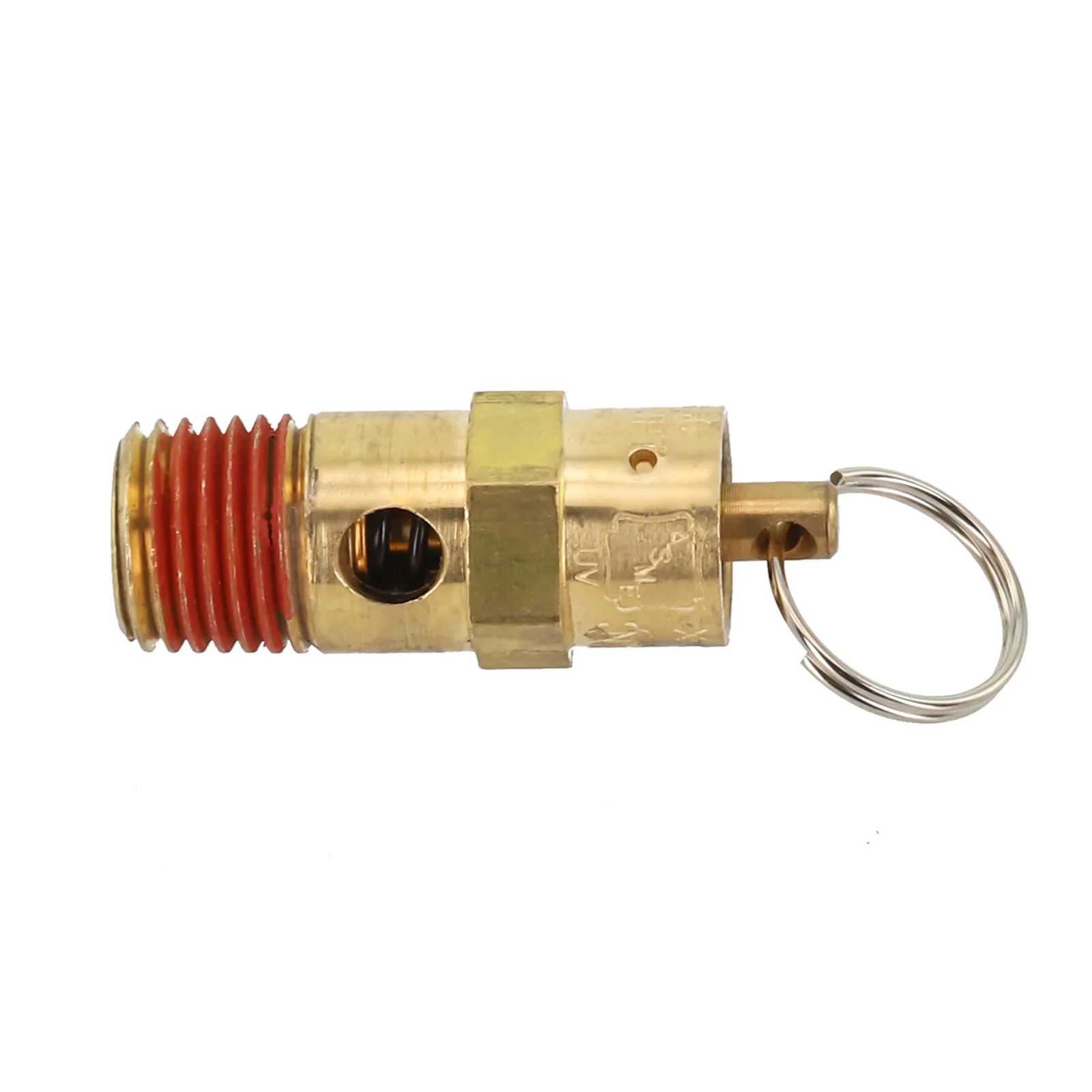 Safety Valve for Air Compressors 1/4 Male NPT Brass Valve Regulates Pressure to Prevent Overpressure Max 165 PSI