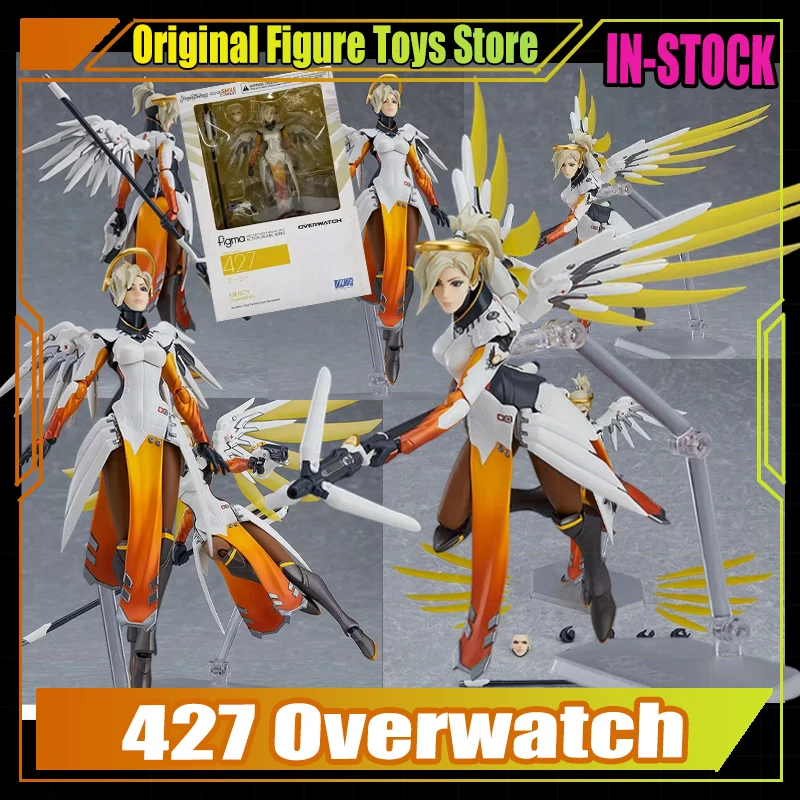

In Stock 100% Original Figma 427 Overwatch Mercy Action Figure Anime Figures PVC Collectible Model Toys Ornaments
