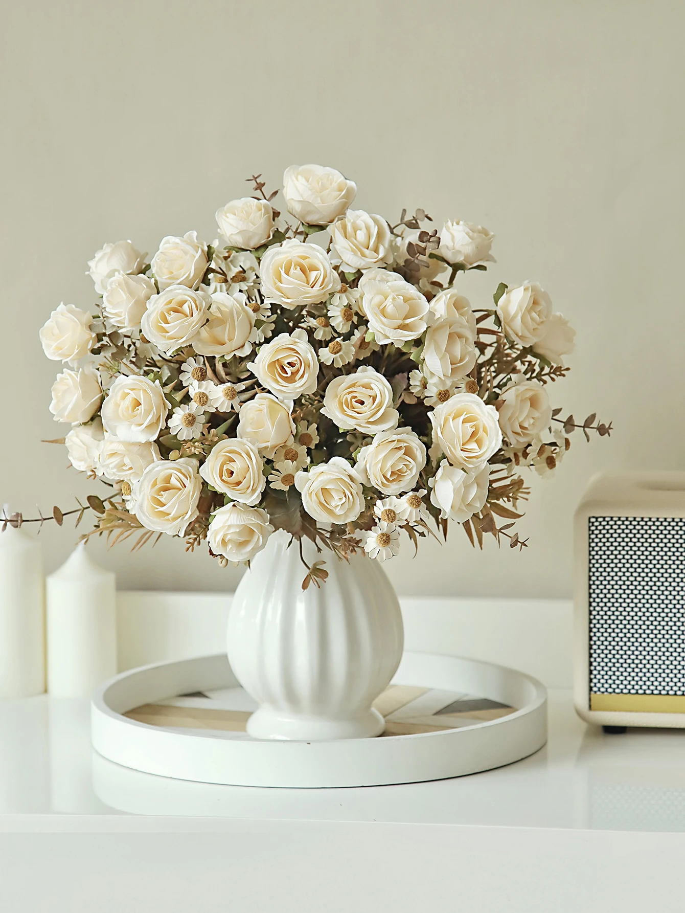Seidenrosen Künstliche Blumen DIY Hochzeit Heim Empfangsraum Weihnachtsfeier Dekoration Brautstrauß Bunte Fotografie-Produkte – Detail 3