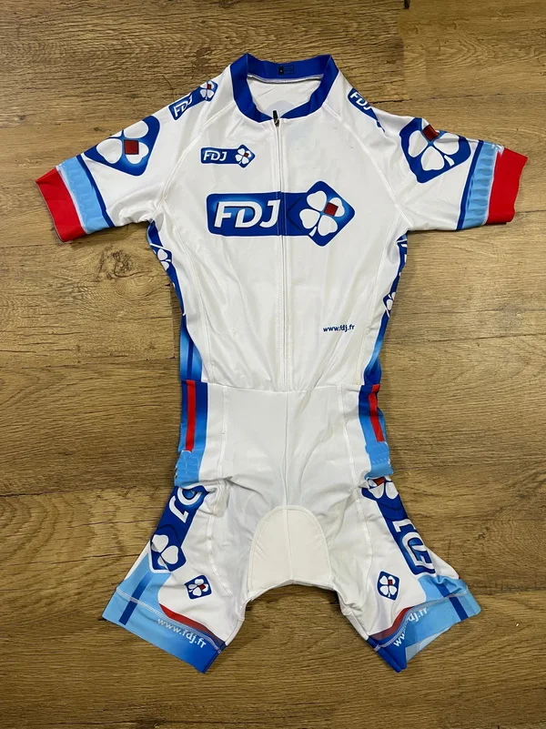 

LASER CUT Skinsuit 2016 FDJ TEAM Bodysuit SHORT Cycling Jersey Bike Bicycle Clothing Maillot Ropa Ciclismo