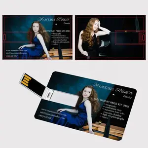 20 PC/LOT LOGO GRATIS 100% Capacidad 4GB 8GB 16GB 32GB Tarjeta de crédito USB Drive Flash Logotipo personalizado Pendrive creativo de alta calidad 8 mejor tarjeta USB de ventas - №4