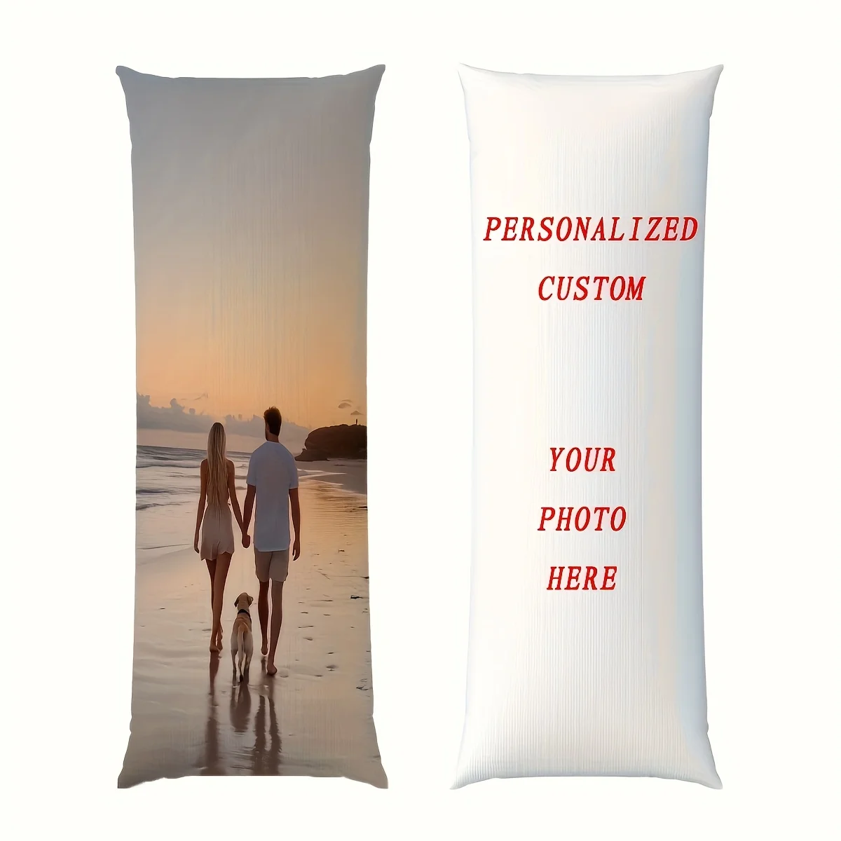 Customized photo pillowcase, personalized plush cushion cover, suitable for weddings, Valentine's Day, Christmas and birthdays -