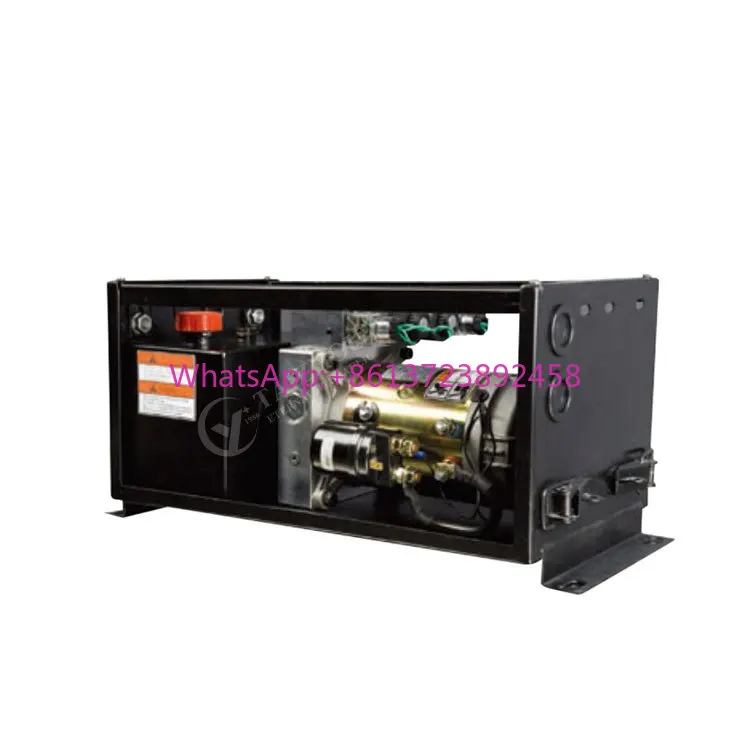 

Double Acting 24V 12V DC Dump Trailer 3 8 Quart, Hydraulic Pump Power Unit Kit 208-230 Volt 50-60Hz With Remote Control