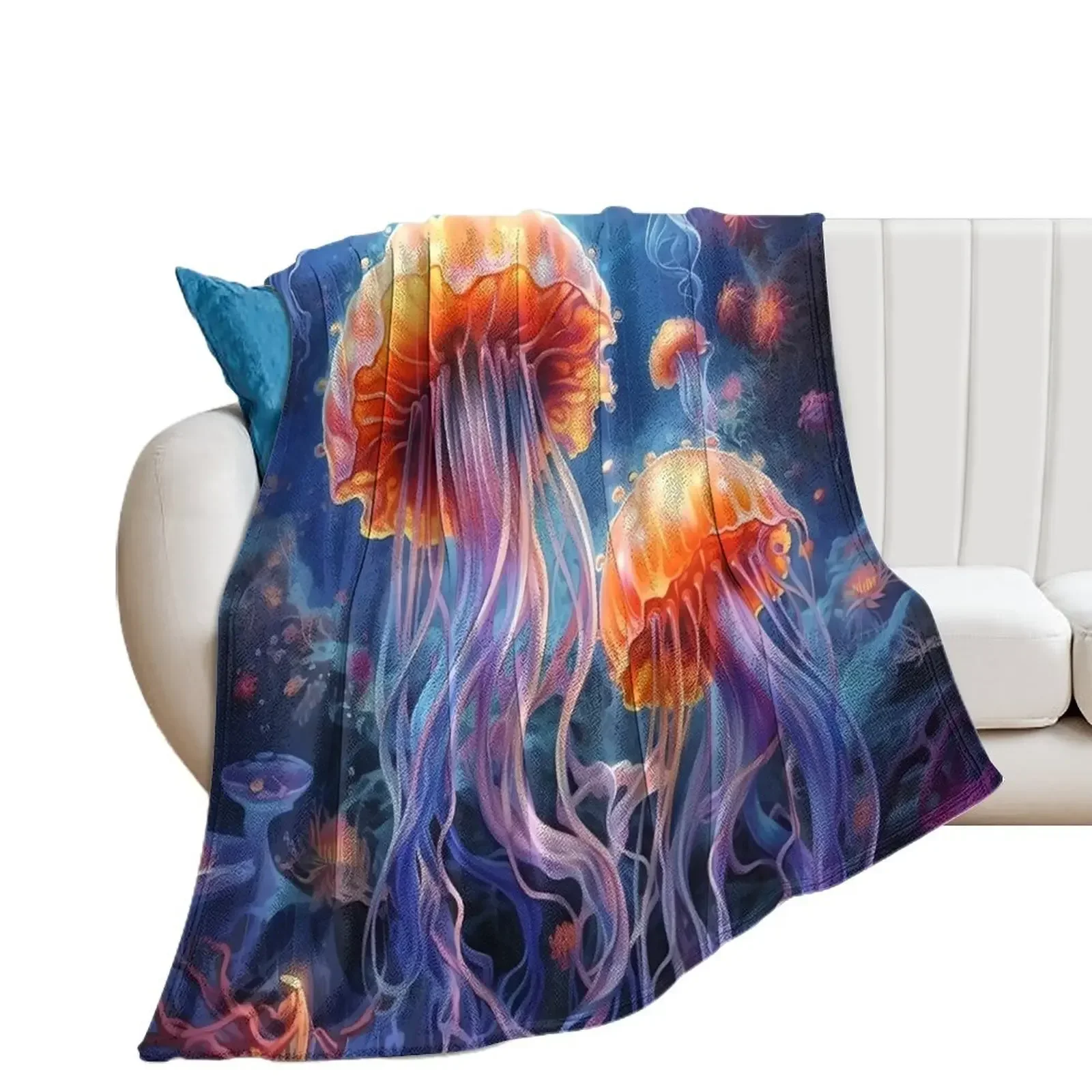 

Jellyfish #25 Throw Blanket Tourist Hairys Polar Blankets