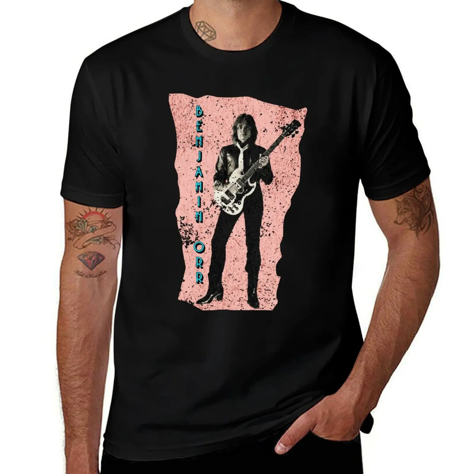 Benjamin Orr Shirt T-Shirt Retro Style Print Casual Top T-Shirt