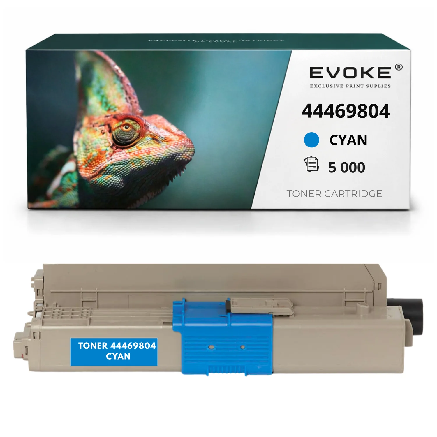 Evoke compatibele toner voor Oki Mc561Dn/C530Dn Mc561Dn/C530Dn 44469724 cyaan 5000 pagina's C510Dn C511Dn C530Dn C531Dn Mc561 Mc562Dn