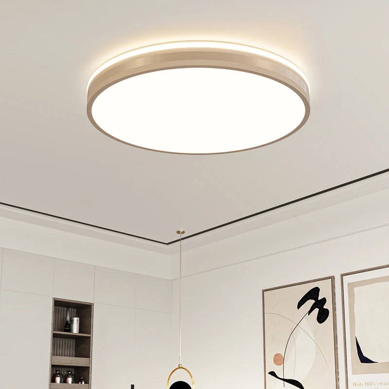 Imagem -02 - Modern Nordic Circular Lâmpada Led Teto Macaron Cor Quarto Sala de Estar Varanda Quarto de Criança Home Light