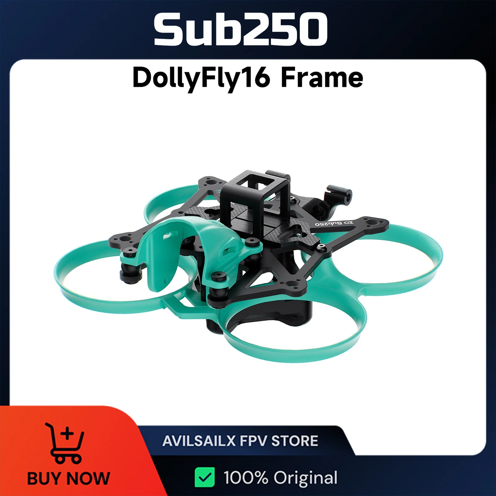 Sub250 DollyFly16 HD O4 Pro أجزاء تجميع الإطار المروحة الحرس الإطار FPV كوادكوبتر الطائرة بدون طيار #1