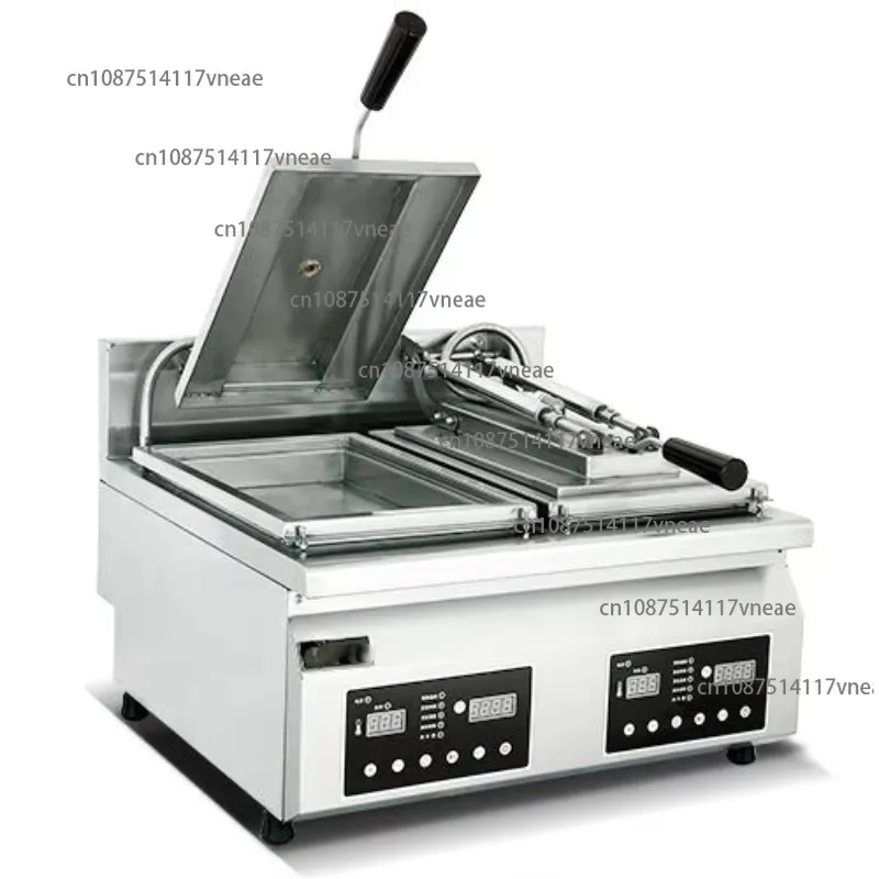 New Electric Double Sided Pancake Grill Press Sandwich Maker Non-stick Stainless Steel for Catering Industry