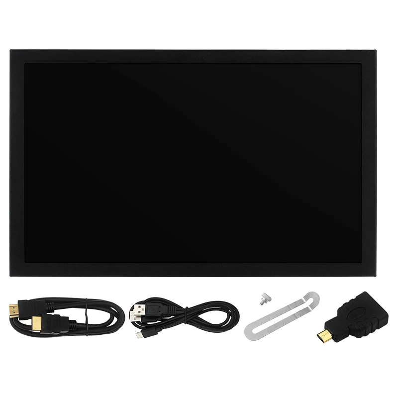 SHCHV 7 Zoll tragbarer Monitor 1024 x 600 IPS LCD HDMI-kompatibel VGA AV-Eingang DC Typ C Power Bildschirm für PC Laptop Kamera TV Box DVD 6