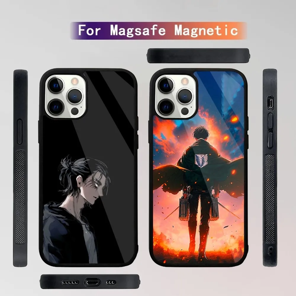 Attack On T-Titan Phone Case For iPhone 15,14,13,12,11,Plus,Pro,Max Mini Magsafe Magnetic Wireless Charging