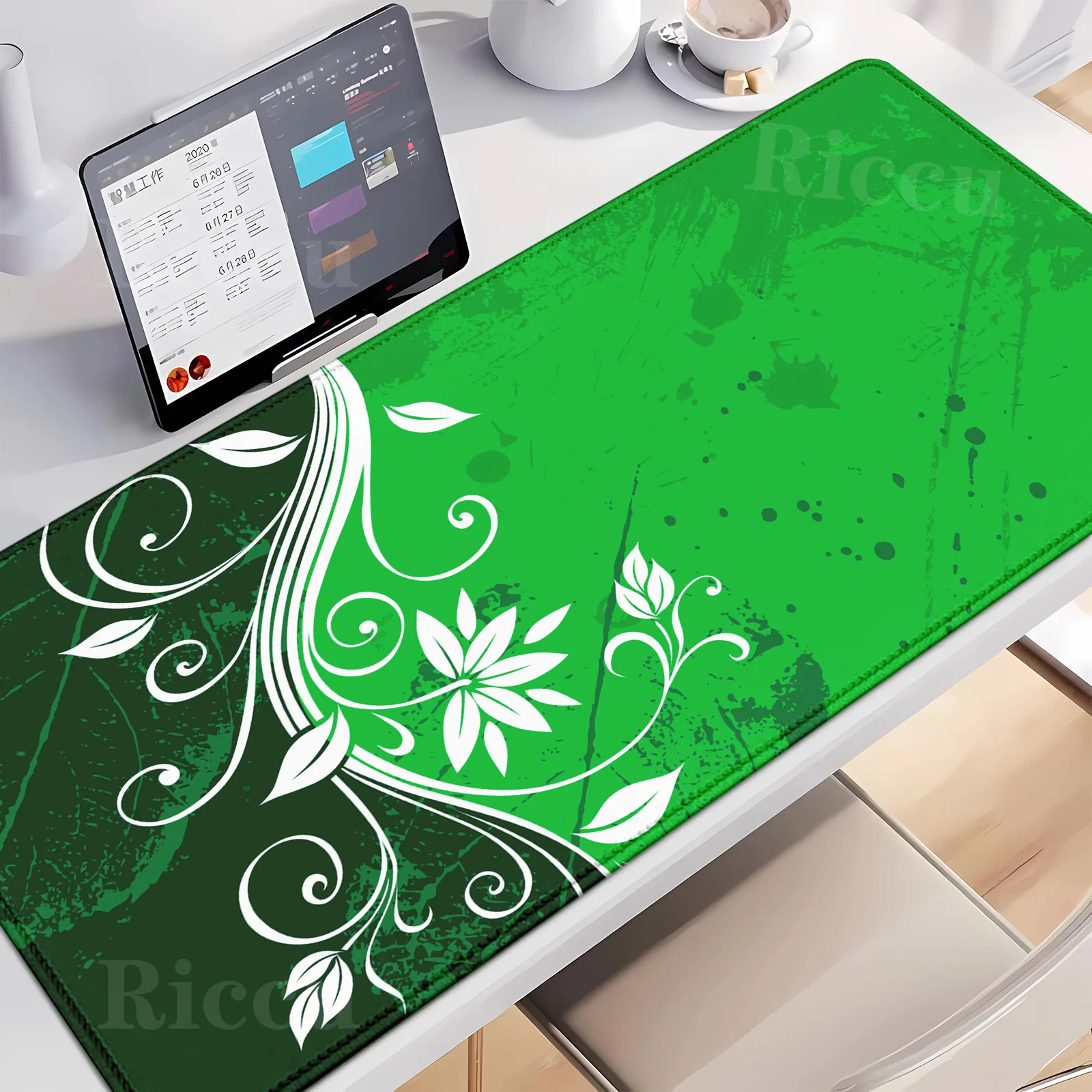 

HD PC Figure flower Mouse Pad Desk Pad Computer Carpet Mause pad Office Accessories Keyboard Gaming Laptop Deskmat Rugs E-Sports
