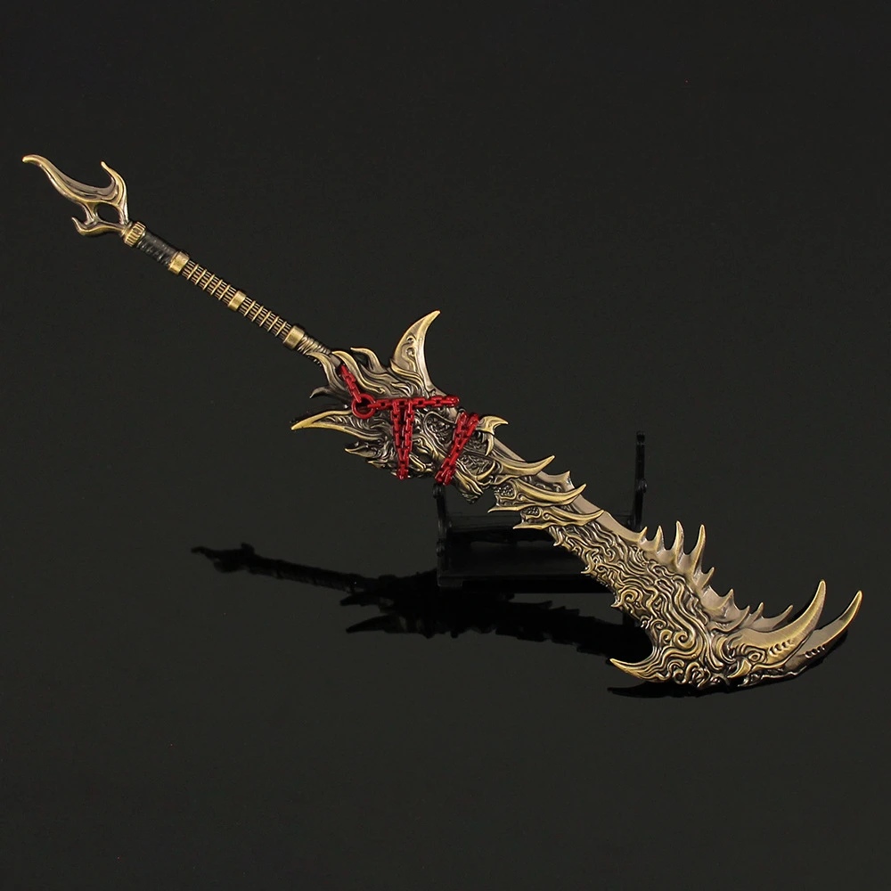 30cm Exiled Star Wolf Blade Naraka Bladepoint Game Peripheral All Metal Sword Model Samurai Home Ornaments Collection Craft Toys