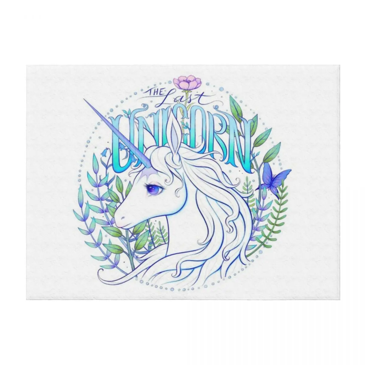 

The Last Unicorn Throw Blanket Weighted warm for winter Plush for babies Blankets
