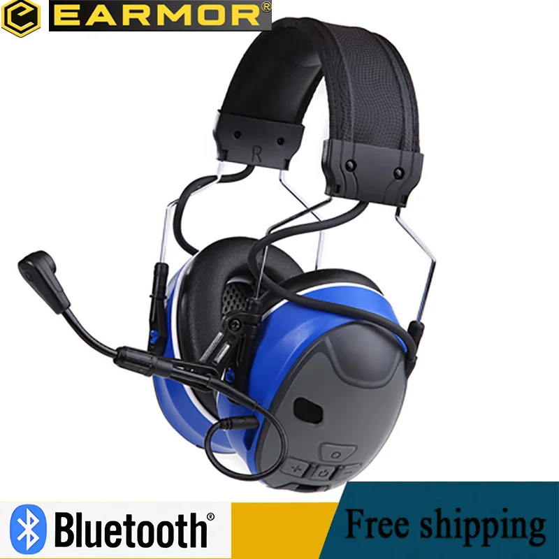 EARMOR C51 Tactical Bluetooth Headset Communication Headset Shooting Hearing Protection Headset Equipped with Microphone