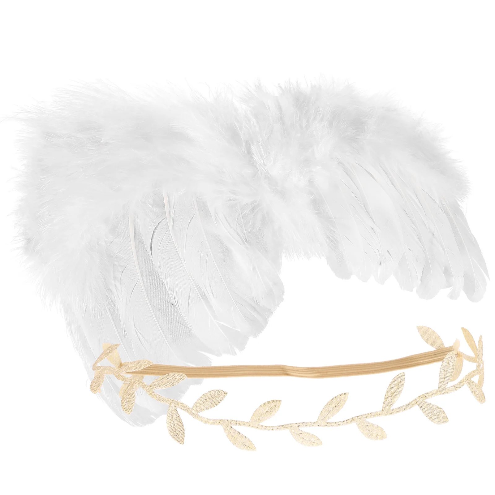 

Angel Wings Headb Set White Wings Golden Headb Photo Prop Infant Costume Newborn Photography Accessories Baby Toddler Angel Wing