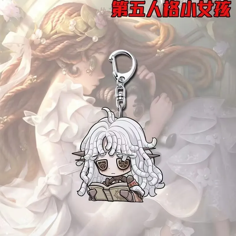 "الهوية V" و"الفتاة الصغيرة" Q-إصدار سلاسل مفاتيح كرتونية لطيفة، حقائب مدرسية للطلاب، قلادات على ظهره، إكسسوارات وهدايا #2