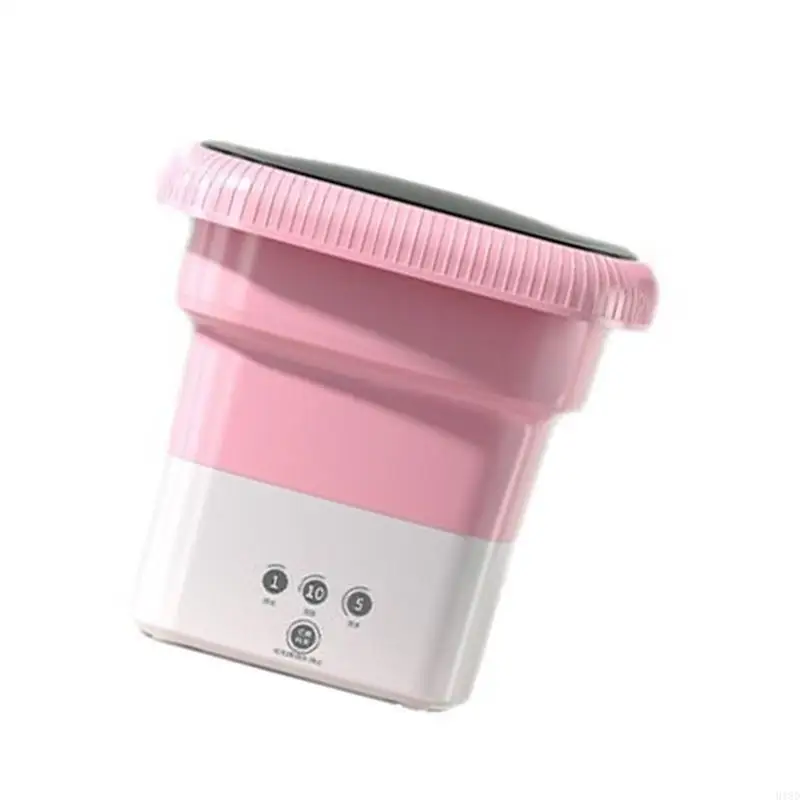 918Dポータブル折りたたみ洗濯機キャンプキャンプランドリーマシンプラスチックテクスチャーアパートメントで使いやすいと保管に適しています