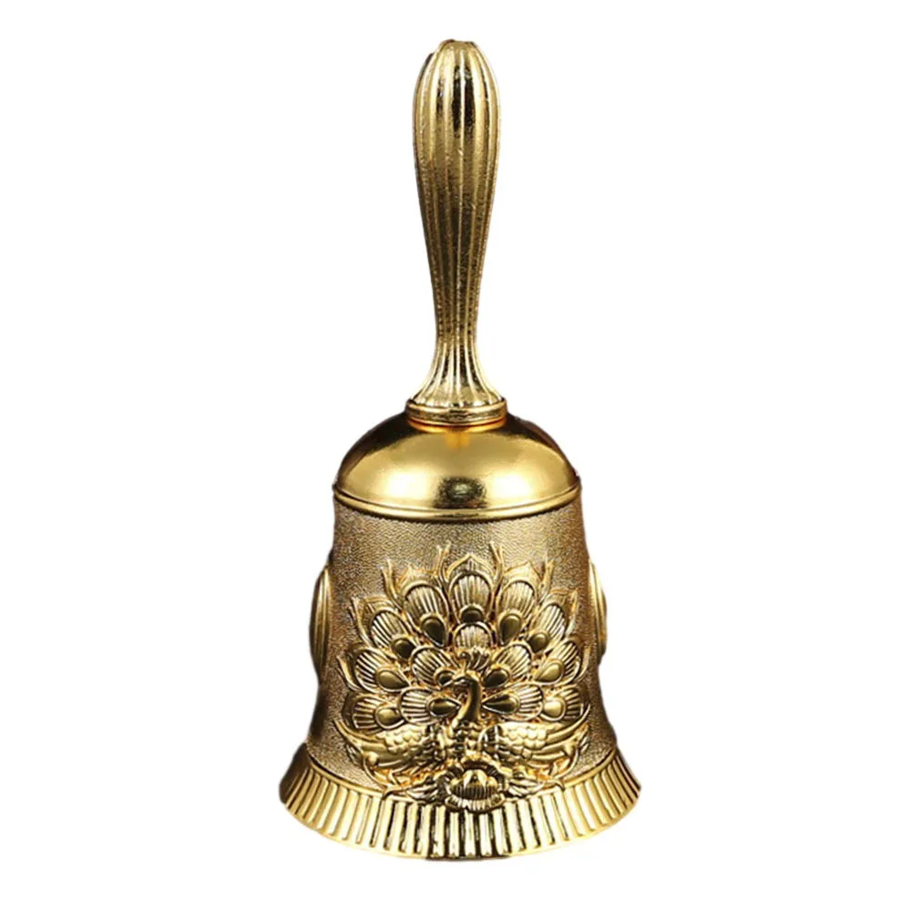 Crisp Ringing Metal Bells with Floral Design Suitable for Classroom Use or as a Help Service Notification Device