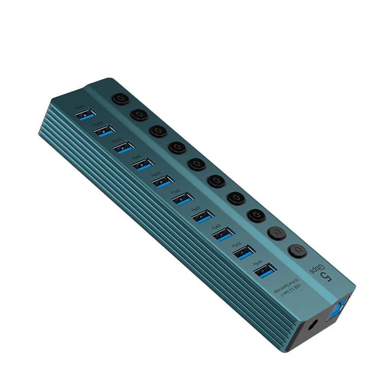 كابل تمديد USB متعدد الوظائف ، محطة توسعة الكمبيوتر ، محول USB ، محول الخائن ، 10 منافذ ، 5 جم #3