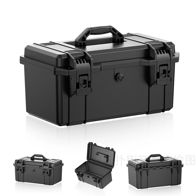 Heavy Duty Waterproof Protective Case, Shockproof High Temp Resistant Hard Box for Field Exploration Precision Instruments
