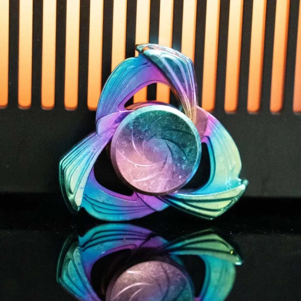 Ele EDC Meranti Fidget Spinner Metal Fidget Toy Original Designs Three-Bladed Fidget Spinner Anxiety Relief Gadgets