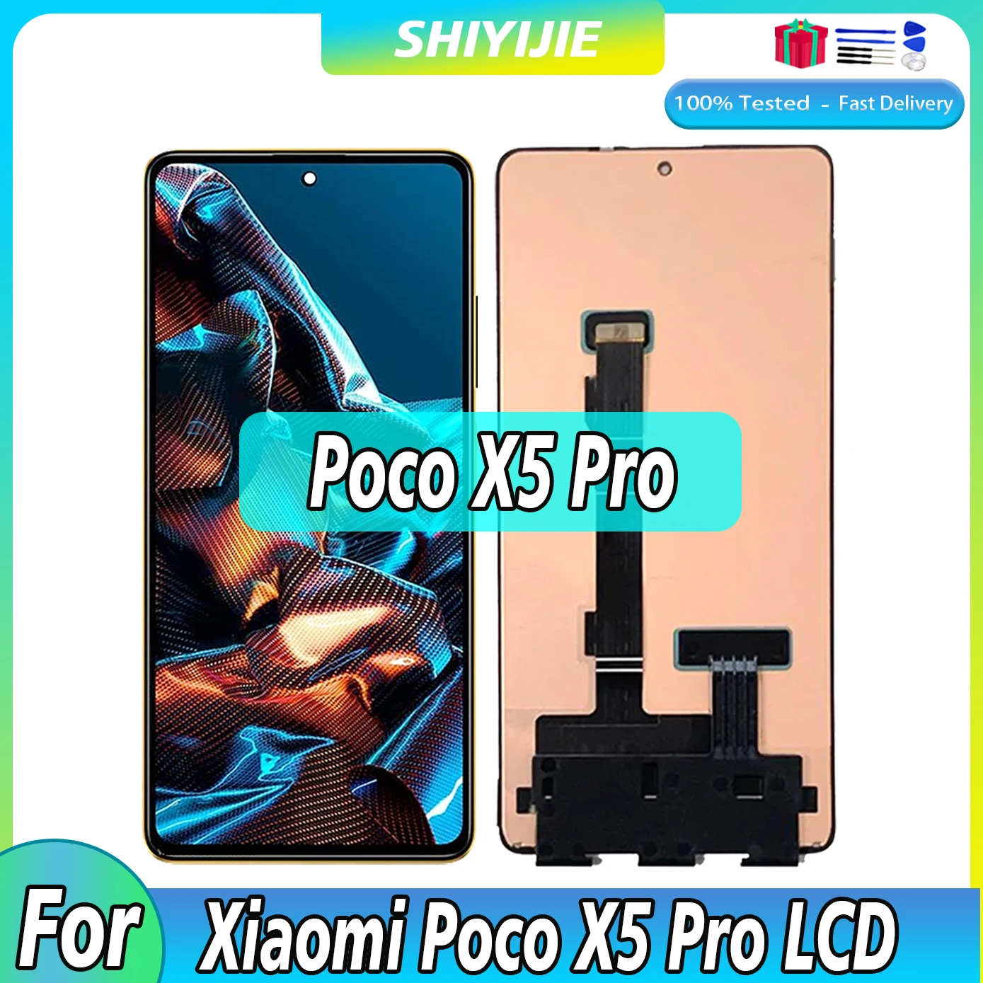 

100% Tested Original For Xiaomi Poco X5 Pro 5G LCD Touch Screen For Poco X5Pro 5G 22101320G 22101320I LCD Digitizer Assembly