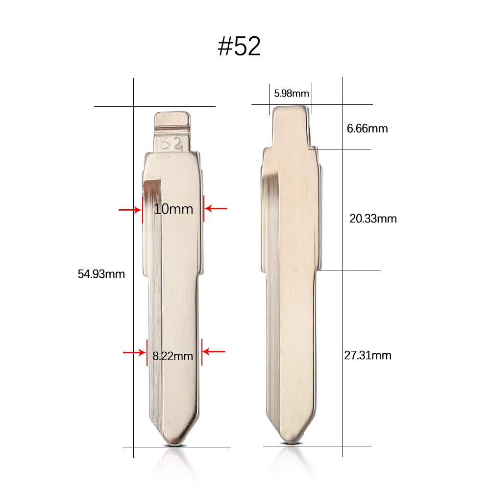 10Pcs/Lot Uncut Flip HU133R HU87 Blank KD LISHI Remote Key Blade #52 For Suzuki JIMNY ALTO SWIFT VITARA For Mitsubishi