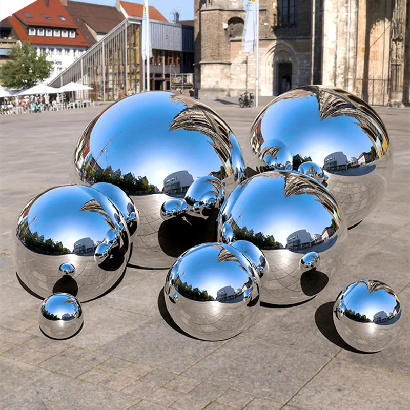 Diameter 16mm - 500mm 201 0.6 stainless steel hollow ball seamless mirror ball family courtyard interior decoration decoration