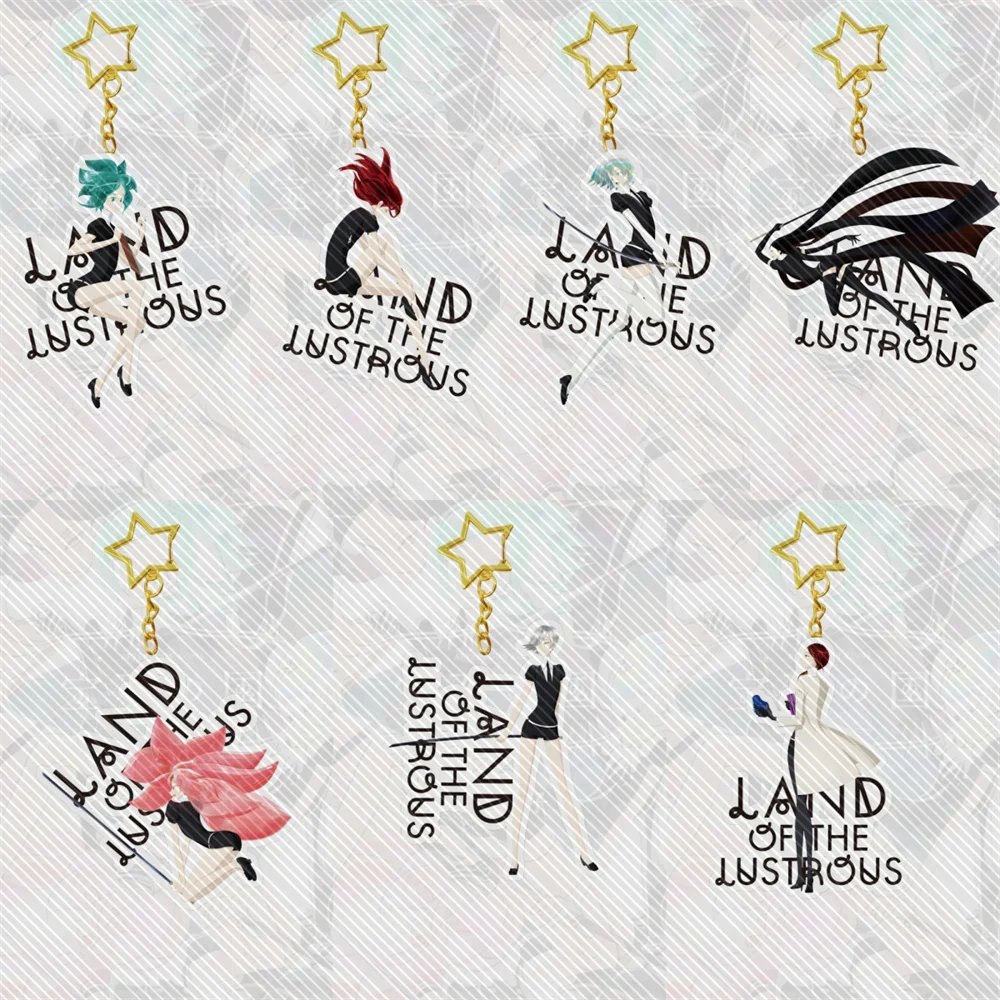 

Anime Houseki no Kuni 6CM Acrylic Keychain Model Cosplay Characters Ornament Accessories Christmas Collection Gifts