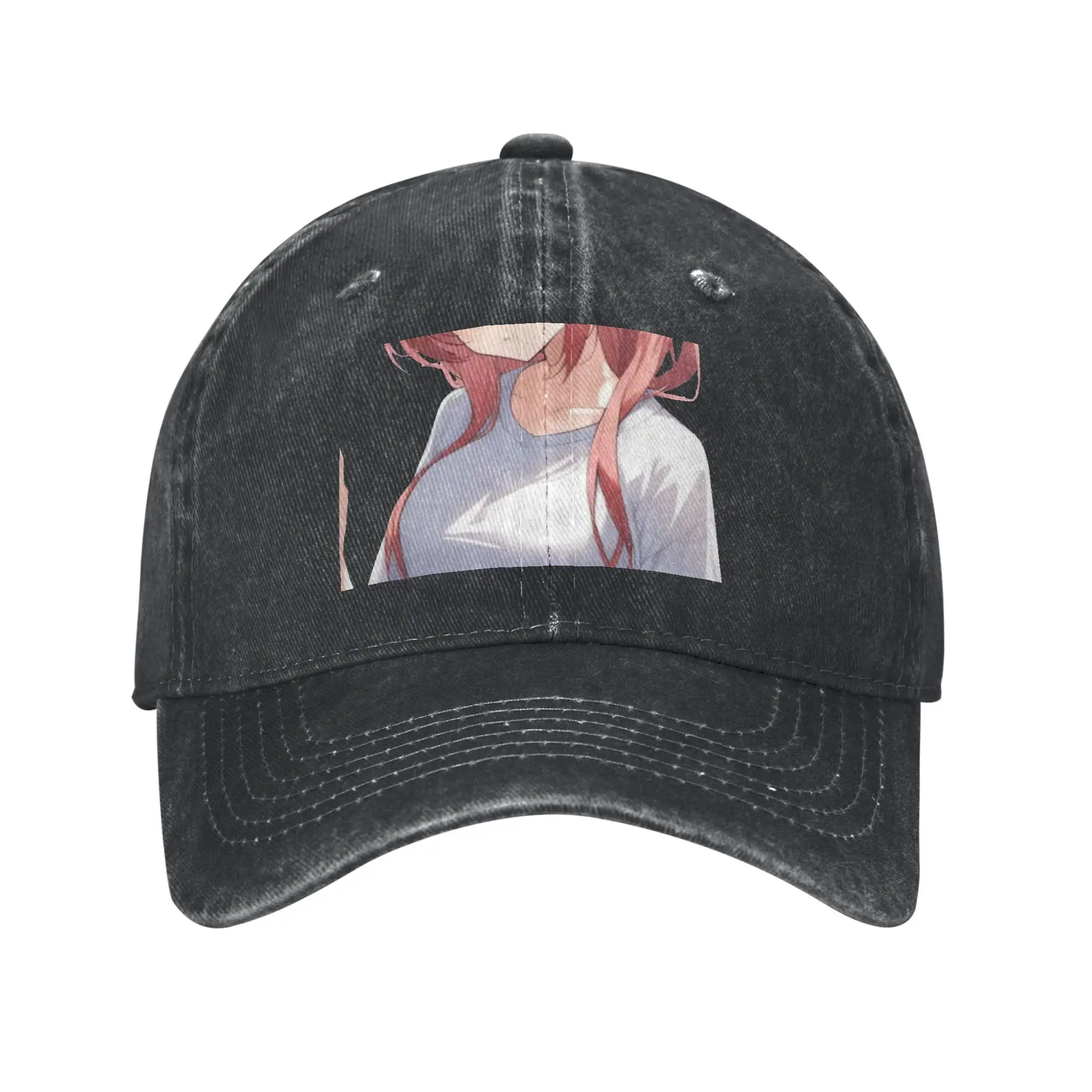 Cute Anime Girl Soft Aesthetic Sticker Fashion Baseball Cap  Outdoor Sharp Visors  City Wandering Sharp Visors
