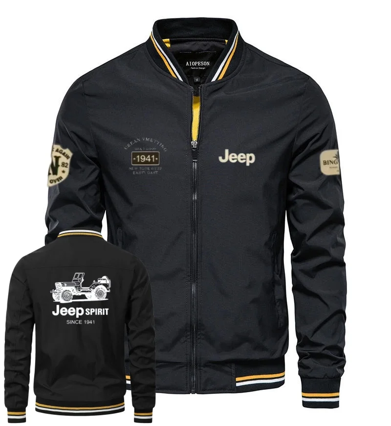 Nouvelles vestes à col de baseball Jeep 2026 de haute qualité pour le printemps et l'automne, hauts 
