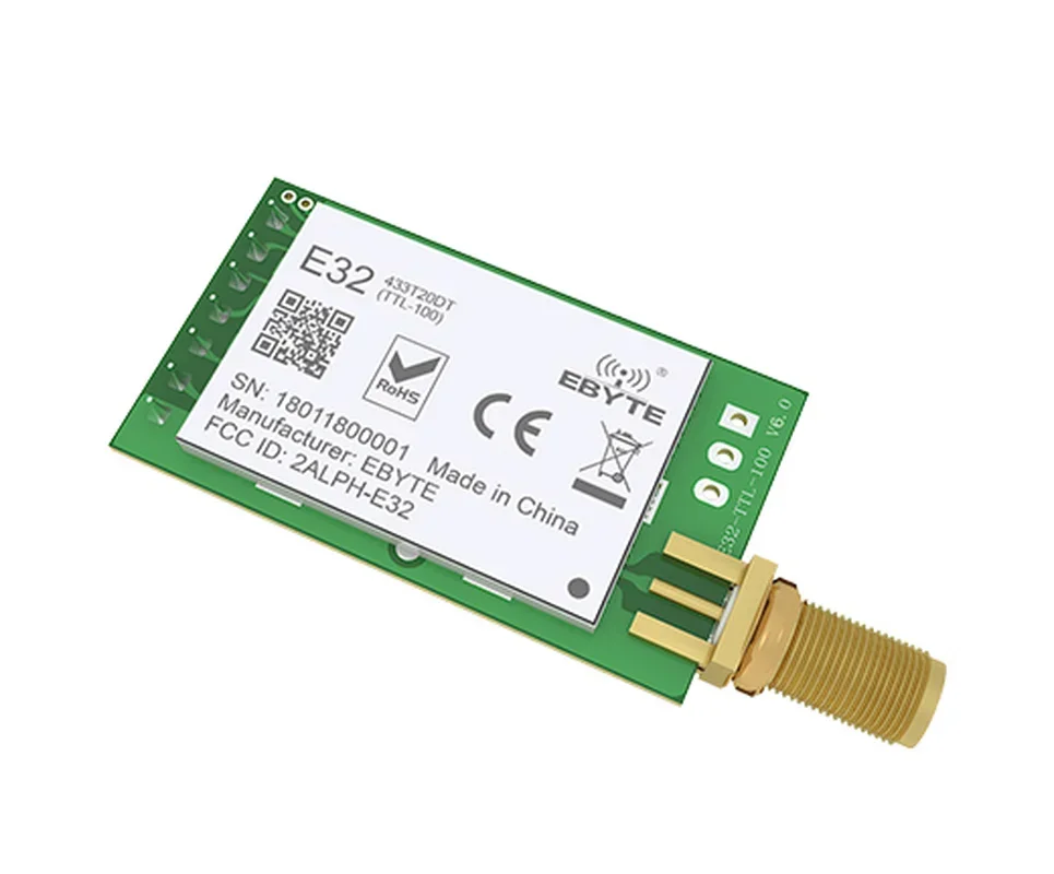 LoRa 433 MHz Wireless rf Module iot Transceiver CDSENET E32-433T20D UART Long Range 433MHz rf Transmitter Receiver