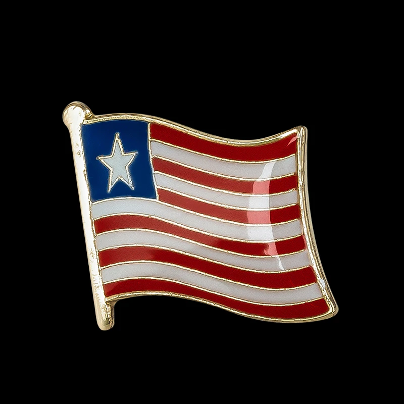 Liberia Flag Badge Brooch Natinal Lapel Pins Flag Lapel Pins Country Flag Badge