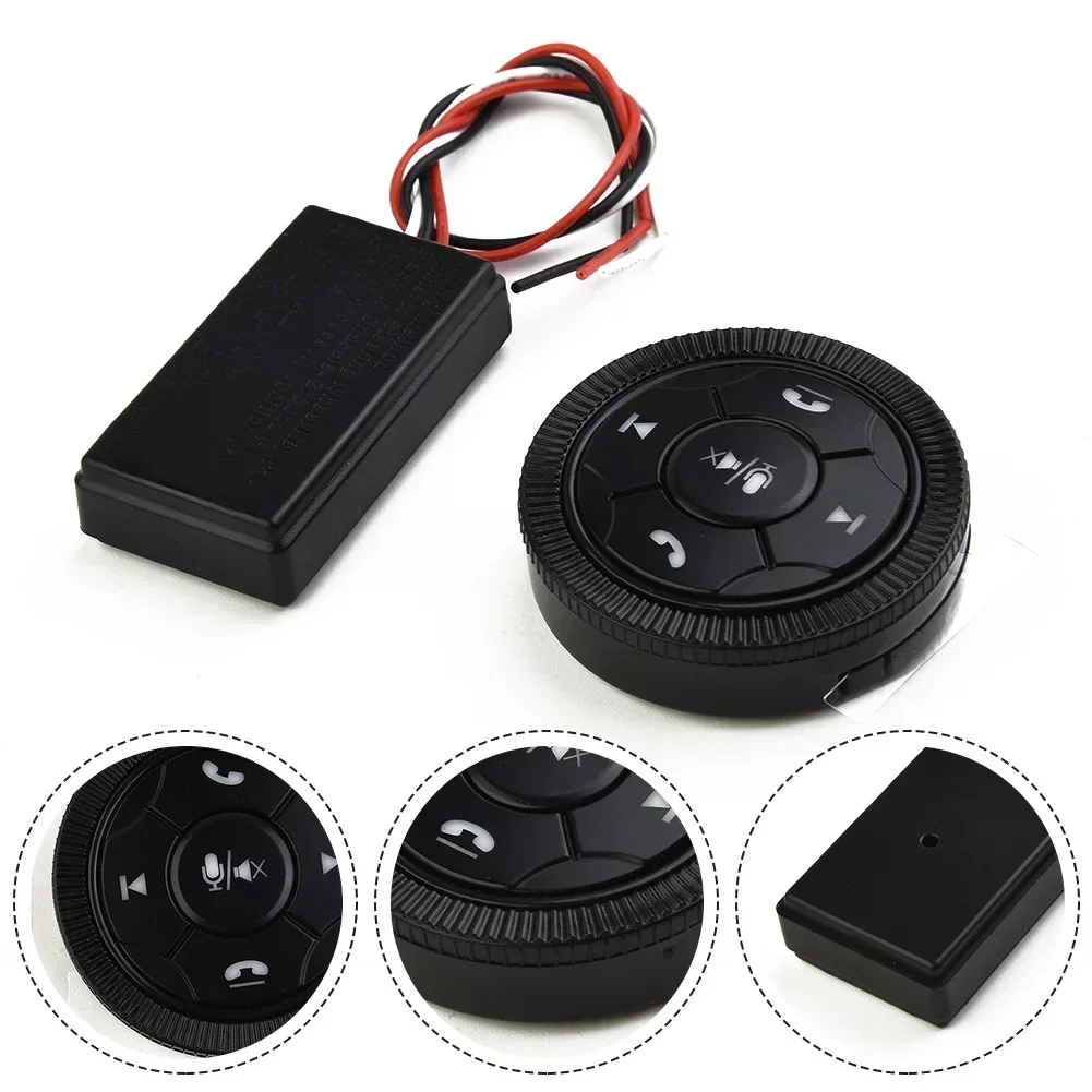 7-Key Car Steering Wheel Control Button Car Steering Wheel GPS Wireless Button Key Volume Remote Control Car Electronics Accesso