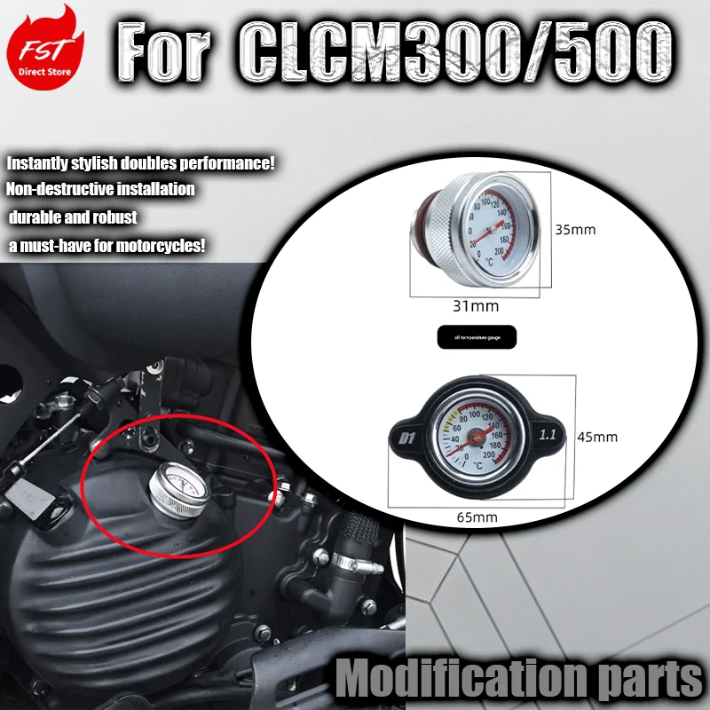 For CL/CM300/500 Modified Oil Temperature Gauge, Oil Temperature Gauge, and Radiator Temperature Gauge Parts