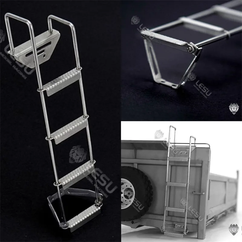 

Metal Ladder For 8*8 Truck Tipper Bucket G-6261 Upgrade Toy For 1/14 Tamiya RC LESU Dump Truck One-Way Bucket Ladder